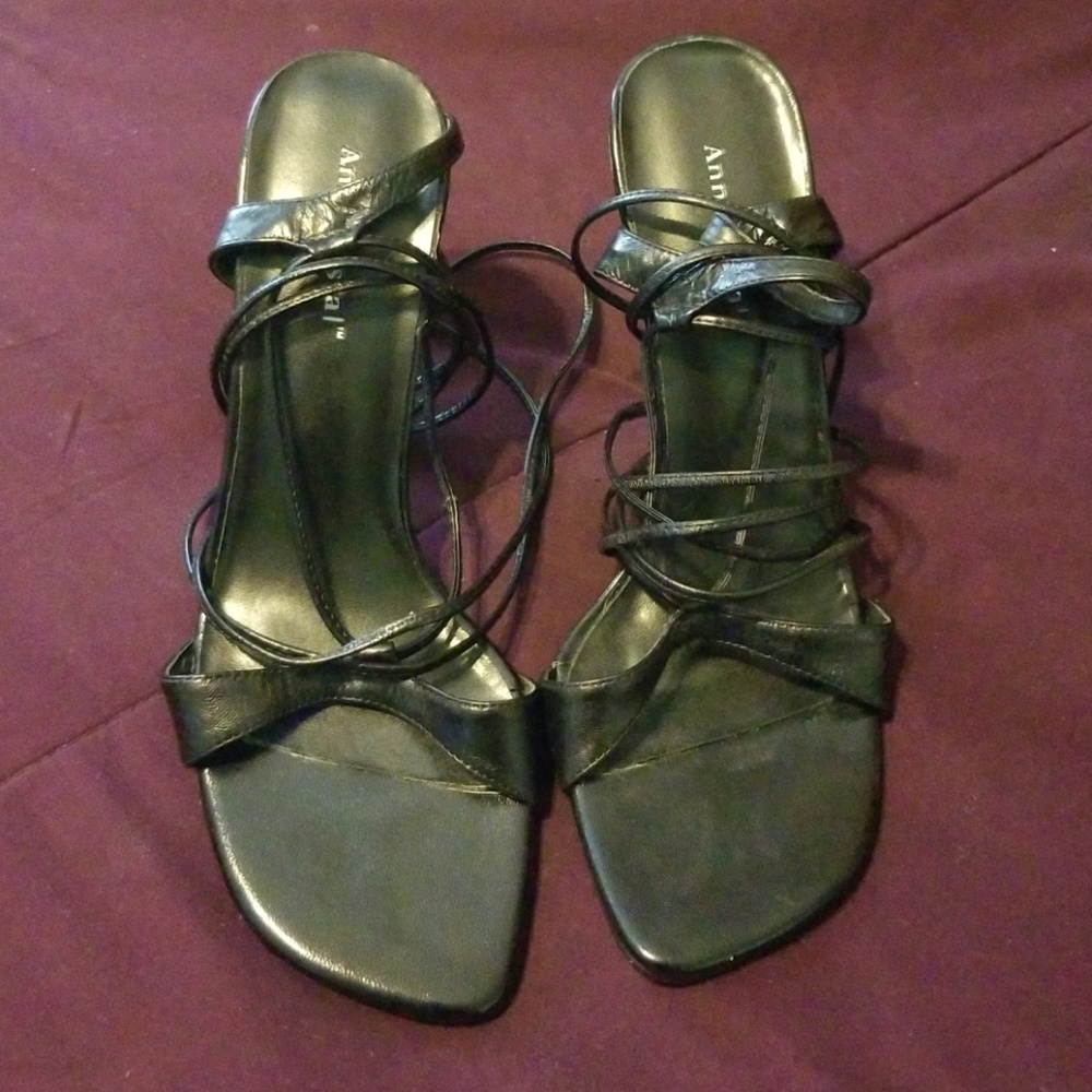 Women's high heel lace up sandal